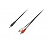 Кабель Piko (1283126473890) AUX 3.5mm M-2xRCA M, 1.5м Black в інтернет супермаркеті PbayMarket!