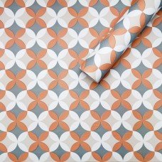 Самоклеюча плівка Sticker Wall SW-00001220 Помаранчеві квіти 0,45х10м