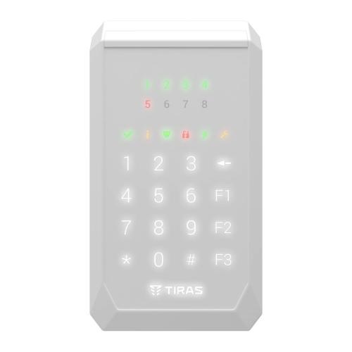 Сенсорная клавиатура Tiras Technologies K-PAD8+ (white) для управления охранной системой Orion NOVA II
