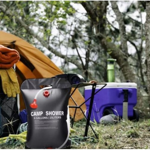Портативний літній душ Camp Shower 20 л Чорний (2104618606) Портативний літній душ Camp Shower 20 л Чорний (2104618606)