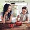 Спінювач молока (капучинатор) SBT group на акумуляторі з 3 насадками Білий