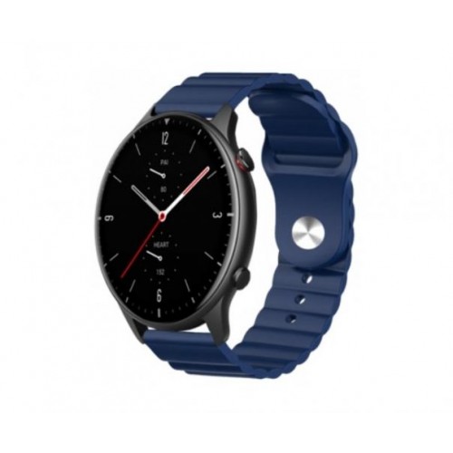 Ремінець BeWatch для Amazfit BIP | Bip Lite | Bip U/Pro/Mini | GTS | GTS 2(E) | GTR 42mm силіконовий 20мм Wave Темно-синій (1010706) Ремінець BeWatch для Amazfit BIP | Bip Lite | Bip U/Pro/Mini | GTS | GTS 2(E) | GTR 42mm силіконовий 20мм Wave Темно-синій (1010706)