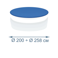 Захисний тент - чохол  InPool 33008, Ø 229, Ø 244 см для дитячих басейнів