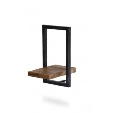 Навісна - настінна полиця у стилі Loft NS-1018 330x250x200 мм Черный