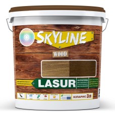 Лазур Skyline Lasur Wood декоративно-захисна для обробки дерева Кіпаріс 3 л