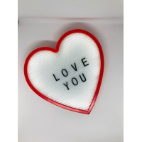 Світильник-нічник Серце Light up message board із посланням Червоний (Bnw124109)