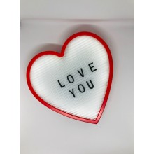 Світильник-нічник Серце Light up message board із посланням Червоний (Bnw124109)