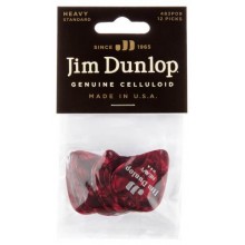 Медіатори Dunlop 483P09HV Genuine Celluloid Classic Red Pearloid Heavy Player's Pack (12 шт.)