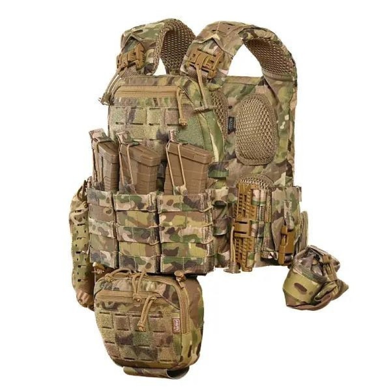 Плитоноска без плит з підсумками No Brand М6 One Size Мультикам (1833758524)