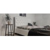 Ліжко BNB Arizona Comfort 90 х 190 см Стразы З підйомним механізмом та нішою для білизни Екошкіра Білий