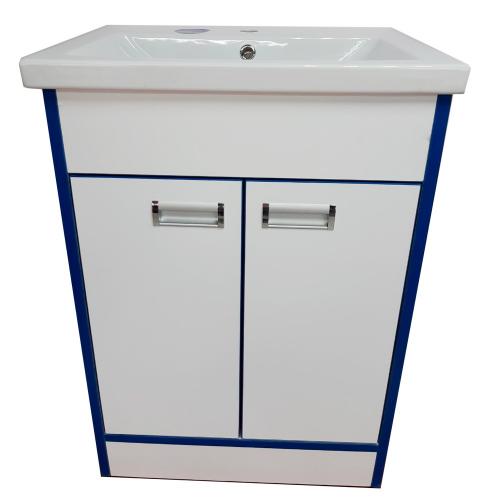 Тумба Mikola-M пластик 3.0 Blue з умивальником СОМО 70 см Тумба Mikola-M пластик 3.0 Blue з умивальником СОМО 70 см