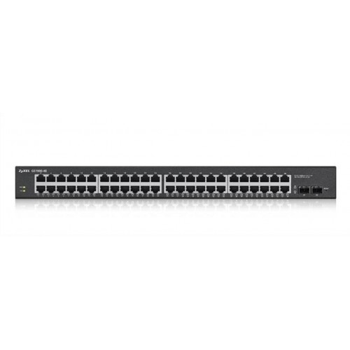 Комутатор ZYXEL GS1900-48HPv2 (GS190048HPV2-EU0101F) (24xGE, 24xGE PoE+, 2xSFP, Max POE 170W, Web Smart)