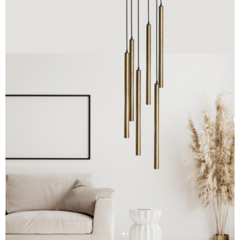 Світильник MSK Electric Beatrice підвісний на круглій основі NL 3045-6R BN