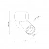 Бра TK Lighting Jet 12x12.5x11.5 см Білий (TK5393)