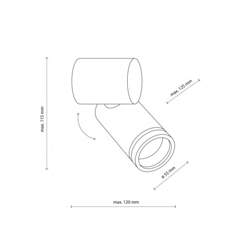 Бра TK Lighting Jet 12x12.5x11.5 см Білий (TK5393) Бра TK Lighting Jet 12x12.5x11.5 см Білий (TK5393)