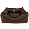 Лежак ліжко для собак та котів EGO Bosyak Рогожка XS 50x45 Коричневий (спальне місце для собак та котів)