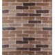 Самоклеюча декоративна 3D панель під катеринославську цеглу 3D Loft коричнева 700x770x3 мм (346-3)