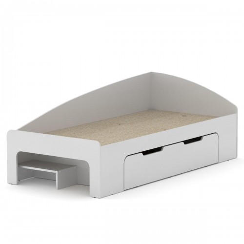 Односпальне ліжко з ящиком Компаніт-90+1 альба (білий) в інтернет супермаркеті PbayMarket!