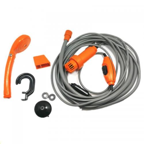 Душ портативний автомобільний душ iCamp 12 В від прикурювача Помаранчево-сірий (Н051110)