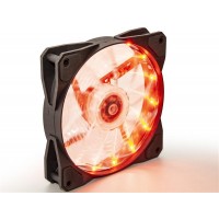 Вентилятор Frime Iris LED Fan 15LED Orange (FLF-HB120O15); 120х120х25мм, 3-pin+4-pin