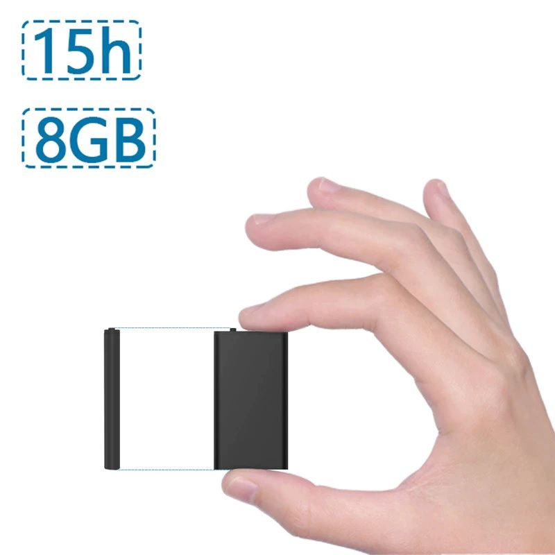 Міні диктофон з активацією голосом Nectronix R12, 8 Гб, акумулятор на 18 годин запису