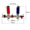 Комплект підключення водонагрівача бойлера Kvant Labaratory 4.1 CROSS SHORT зі зливом 1/2