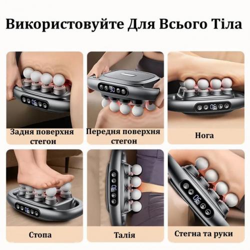 Вібромасажер перкусійний для тіла та м'язів на акумуляторі Doxy Massager Massage Gun Сірий (FG8HEAD) Вібромасажер перкусійний для тіла та м'язів на акумуляторі Doxy Massager Massage Gun Сірий (FG8HEAD)