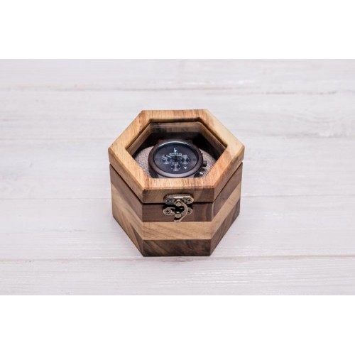 Коробочка для зберігання наручних годинників ecoWalnut 7.8х10.9х9.4 см Коробочка для зберігання наручних годинників ecoWalnut 7.8х10.9х9.4 см