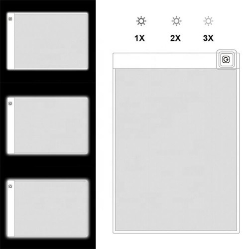 Світловий планшет формат А4 з вимірювальною шкалою для малювання та копіювання в інтернет супермаркеті PbayMarket!