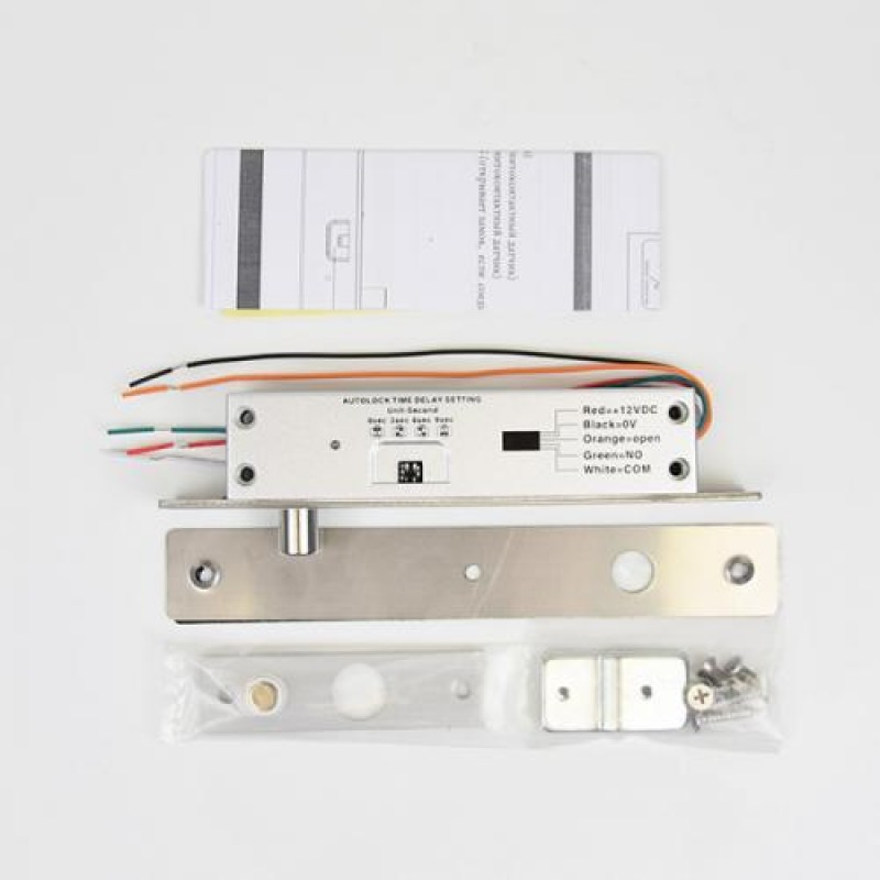 Замок ригельний YB-500B(LED) врізний для системи контролю доступу