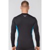 Чоловічий спортивний лонгслів Radical Fury Duo LS XXL Чорно-бірюзовий (r0548)