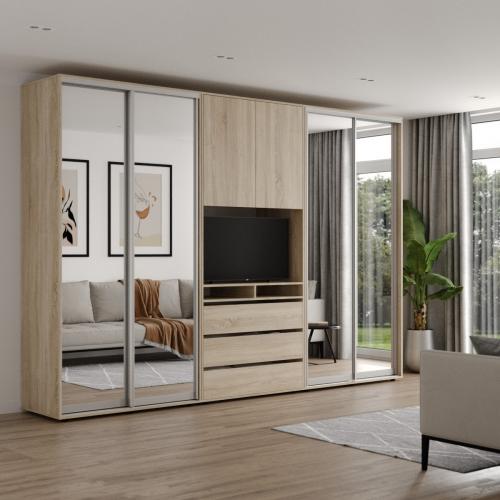 Шафа-купе під телевізор ViAnt ШКTv4 445х60х240 см Дуб сонома (7985) Шафа-купе під телевізор ViAnt ШКTv4 445х60х240 см Дуб сонома (7985)