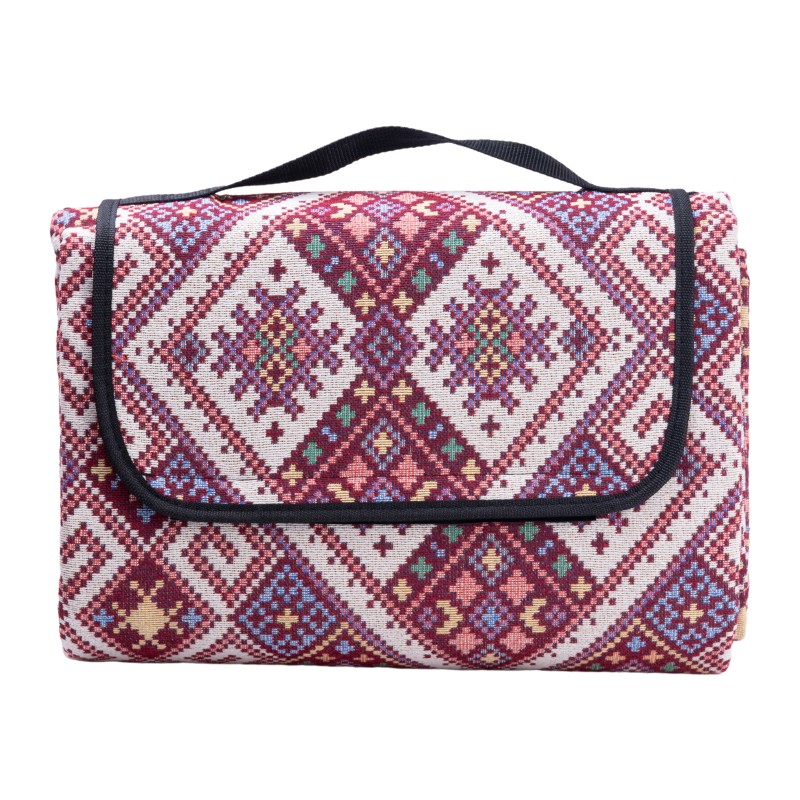 Коврик для пікніка жаккардовий Lugi 145*200 см червоний (LU012R)