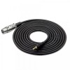 Кабель для мікрофону Manchez S7 XLR (мама) - Jack 3.5 мм 2.5 м Black (3_02463)