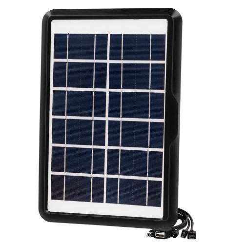 Сонячний зарядний пристрій Easy Power EP-0606A 5в1 6V 6W Black (3_02833) Сонячний зарядний пристрій Easy Power EP-0606A 5в1 6V 6W Black (3_02833)
