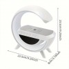 Настільна смарт лампа G-Smart Light BT3401 RGB з бездротовою зарядкою та Bluetooth колонкою 15W