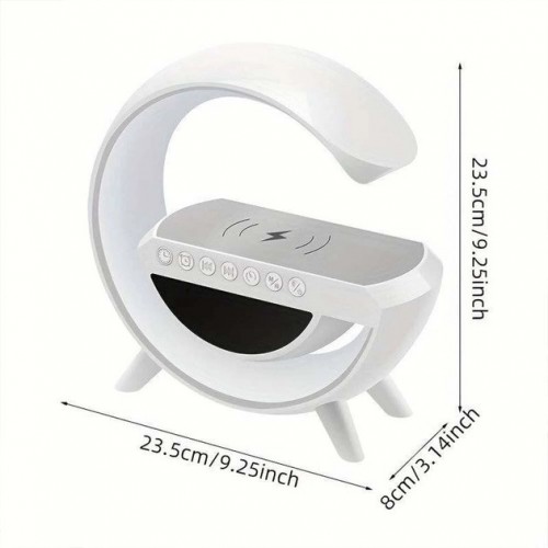 Настільна смарт лампа G-Smart Light BT3401 RGB з бездротовою зарядкою та Bluetooth колонкою 15W Настільна смарт лампа G-Smart Light BT3401 RGB з бездротовою зарядкою та Bluetooth колонкою 15W