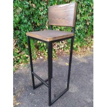 Барний стілець GoodsMetall із металу в стилі ЛОФТ 750х350х350 БС7