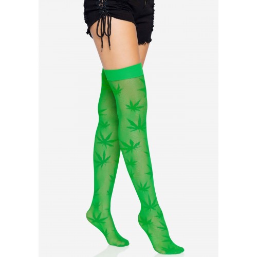 Панчохи Leg Avenue 420 Net thigh highs Green в інтернет супермаркеті PbayMarket!