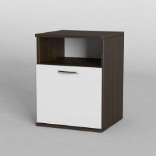 Тумба приліжкова Тиса Мебель ТП-110 Венге Білий 53x40x40 см