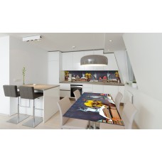 Наклейка вінілова на стіл Zatarga «Книги жоржини коти» 600х1200 мм Z180414st