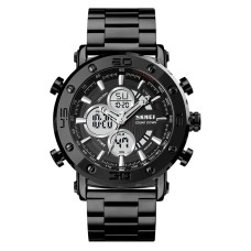 Чоловічий годинник Skmei 1636 з браслетом Чорний