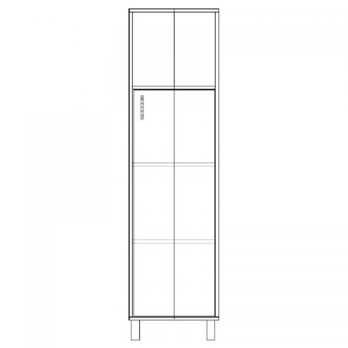 Шафа-Пенал Тиса Мебель ШС-421 Дуб сонома 166x35x45 см Шафа-Пенал Тиса Мебель ШС-421 Дуб сонома 166x35x45 см
