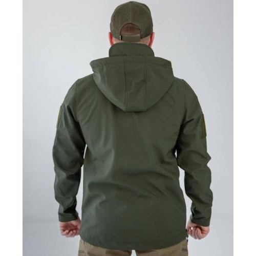 Куртка чоловіча No Brand Soft Shell 2XL Оливковий (2545104076) Куртка чоловіча No Brand Soft Shell 2XL Оливковий (2545104076)