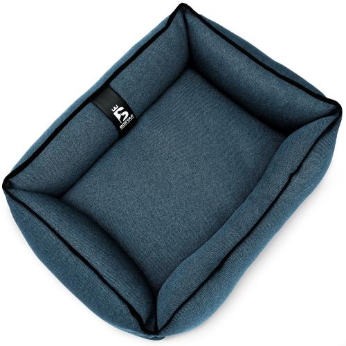 Лежак ліжко для собак та котів EGO Bosyak Рогожка S 65x55 Синій (спальне місце для собак та котів) Лежак ліжко для собак та котів EGO Bosyak Рогожка S 65x55 Синій (спальне місце для собак та котів)