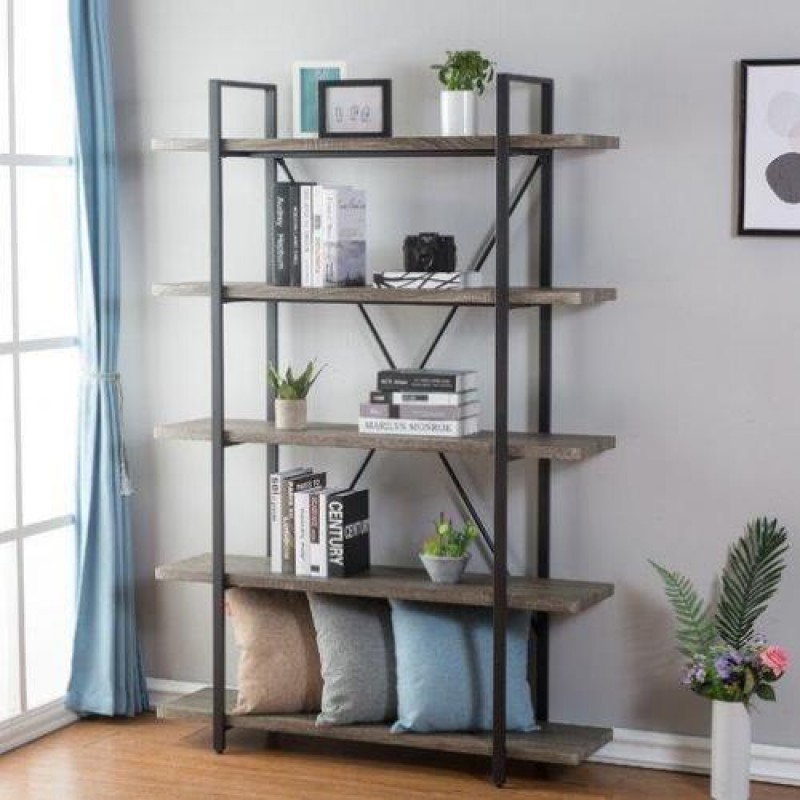 Стелаж для зберігання в стилі Loft NS-1805 1780x1100x300 мм Черный