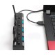 USB хаб концентратор з підсвічуванням TWS на 7 портів