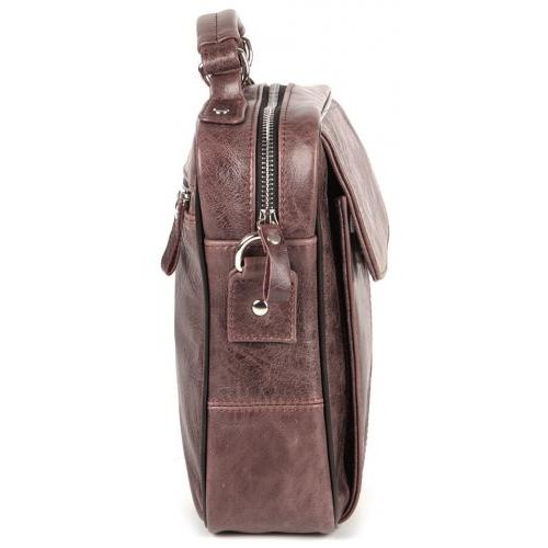 Сумка SHVIGEL 00874 шкіряна Коричнева, Коричневий Сумка SHVIGEL 00874 шкіряна Коричнева, Коричневий