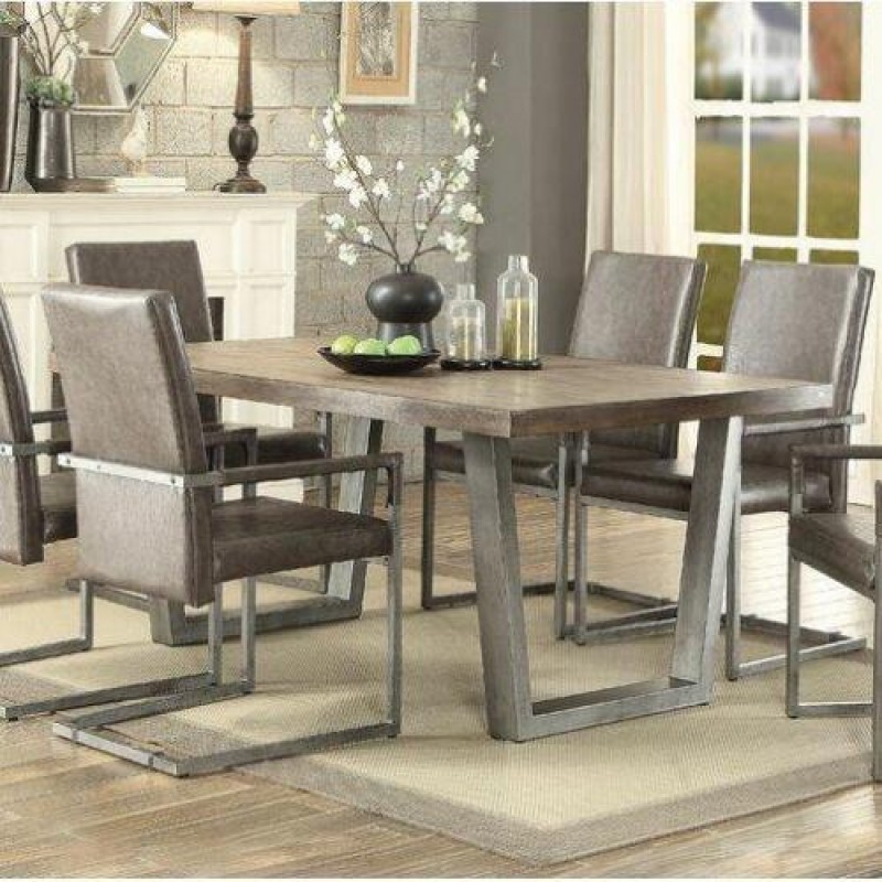 Обідній стіл у стилі Loft NS-1218 780x1800x650 мм Серый