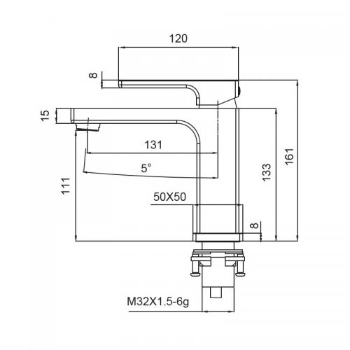 Змішувач для умивальника KOER KB-10009-01 (Колір хром) (KR3498) в інтернет супермаркеті PbayMarket!